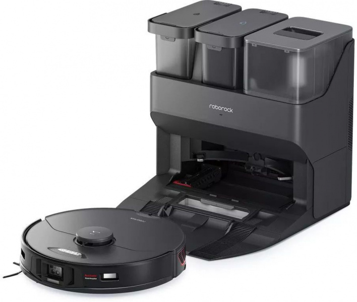 Робот-пылесос Roborock S7 MaxV Ultra, чёрный фото 1